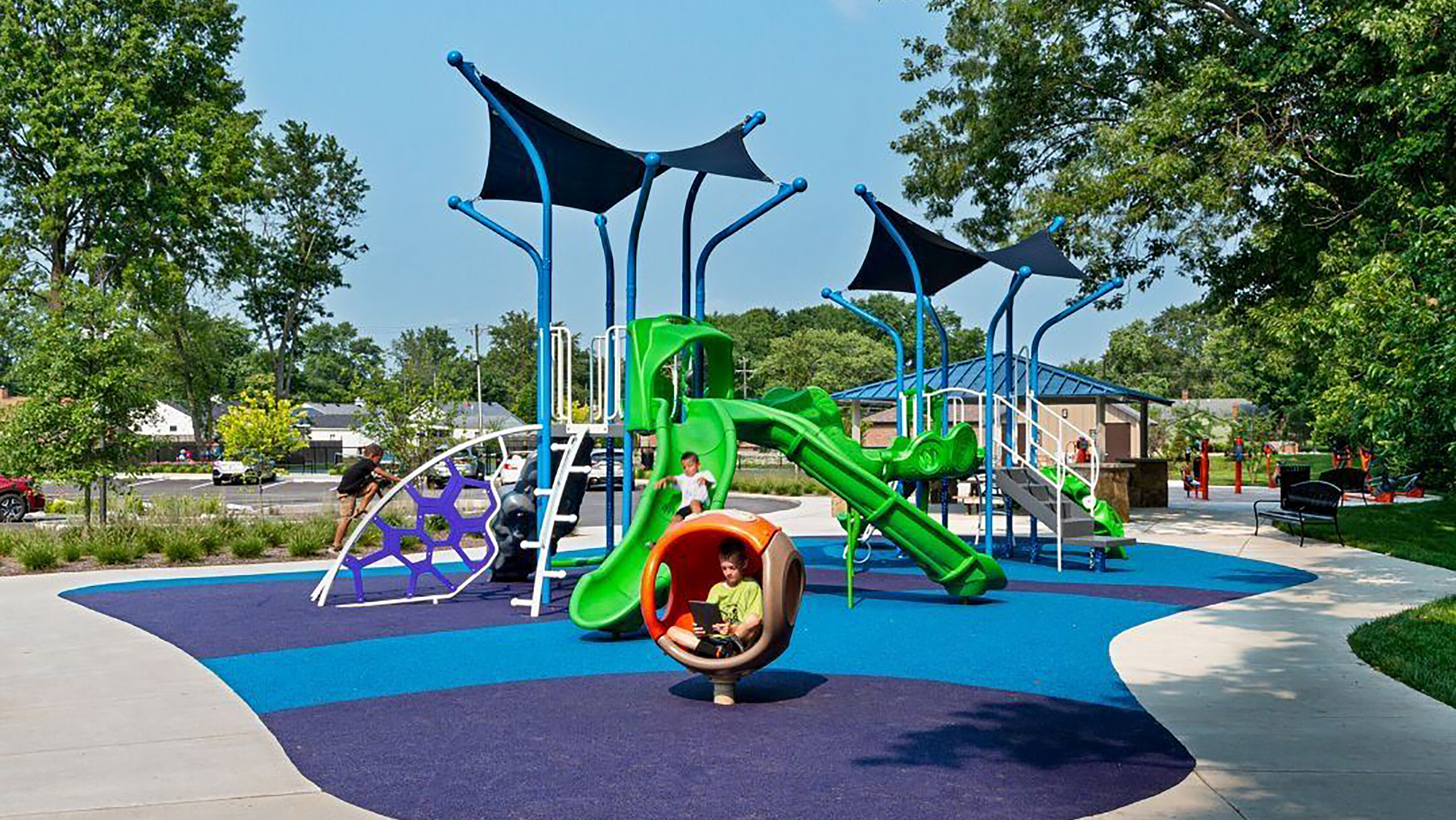 Stephens Park - 4 Construction process for Stephens Park in Brownsburg, IN