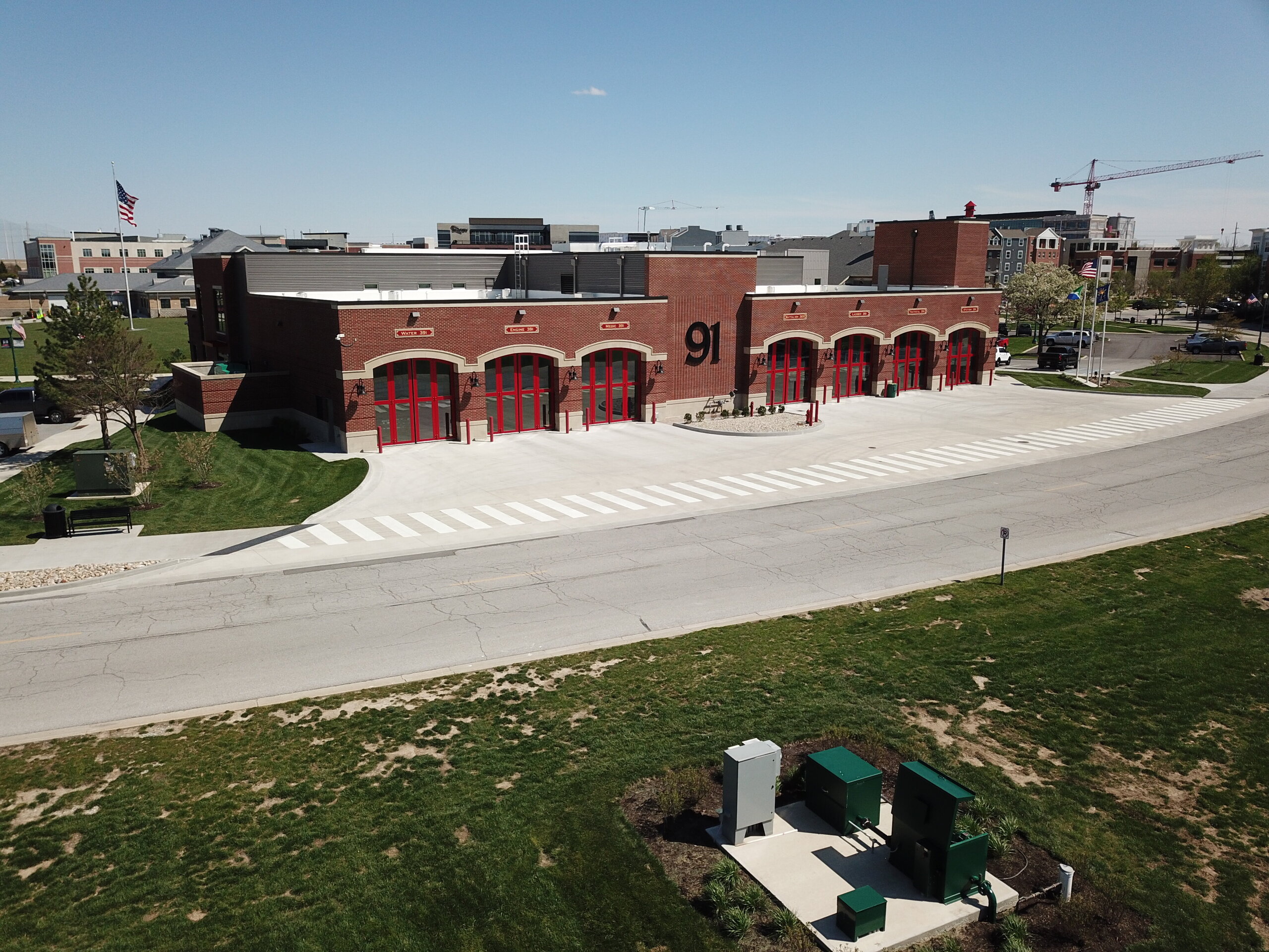 Fishers Fire Station #91 - 1 Construction process for Fishers Fire Station #91 in Fishers, IN