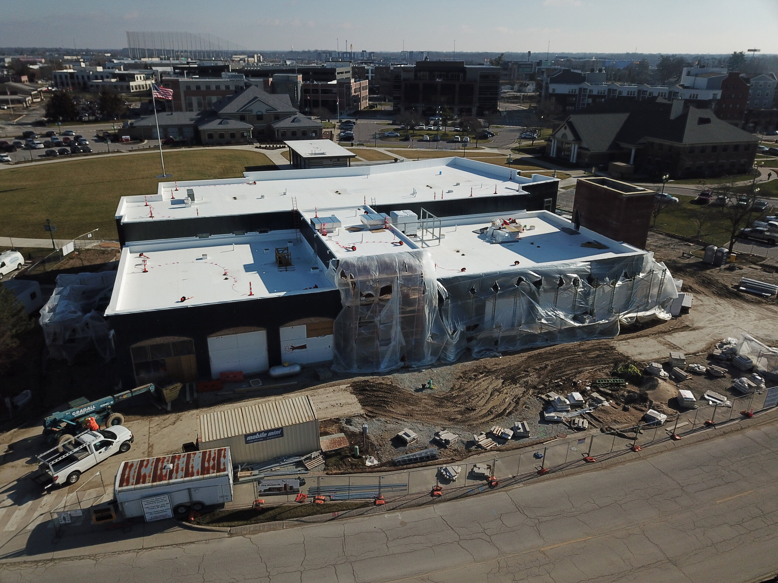 Fishers Fire Station #91 - 3 Construction process for Fishers Fire Station #91 in Fishers, IN