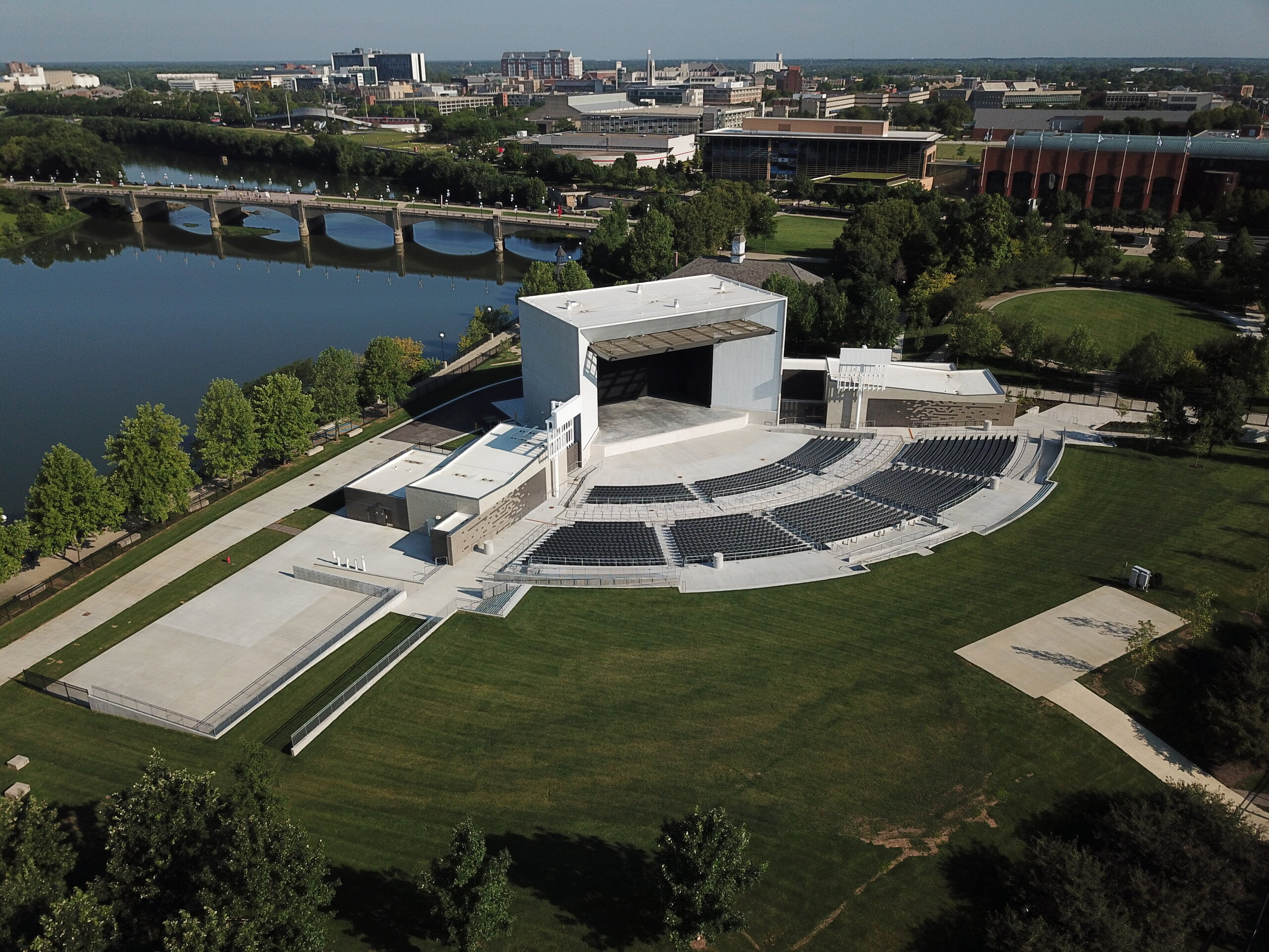 White River State Park - 1 Construction process for White River State Park in Indianapolis, IN