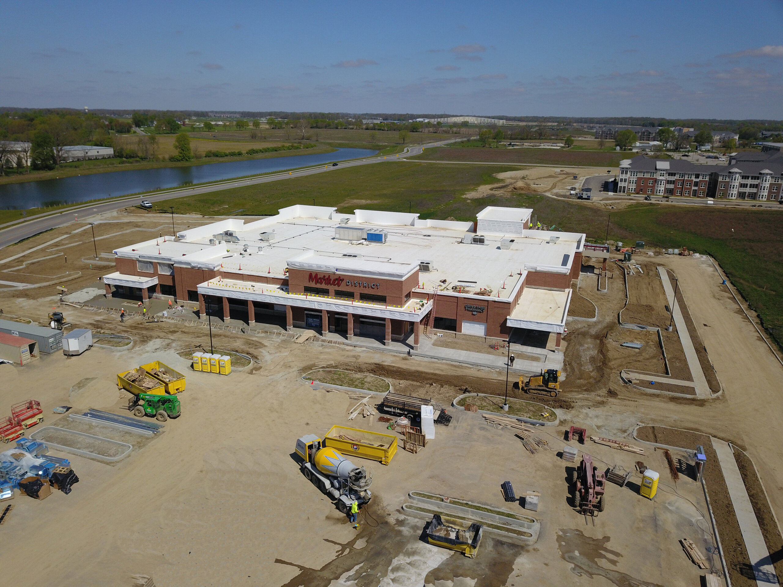 Giant Eagle - 3 Construction process for Giant Eagle in Westfield, IN