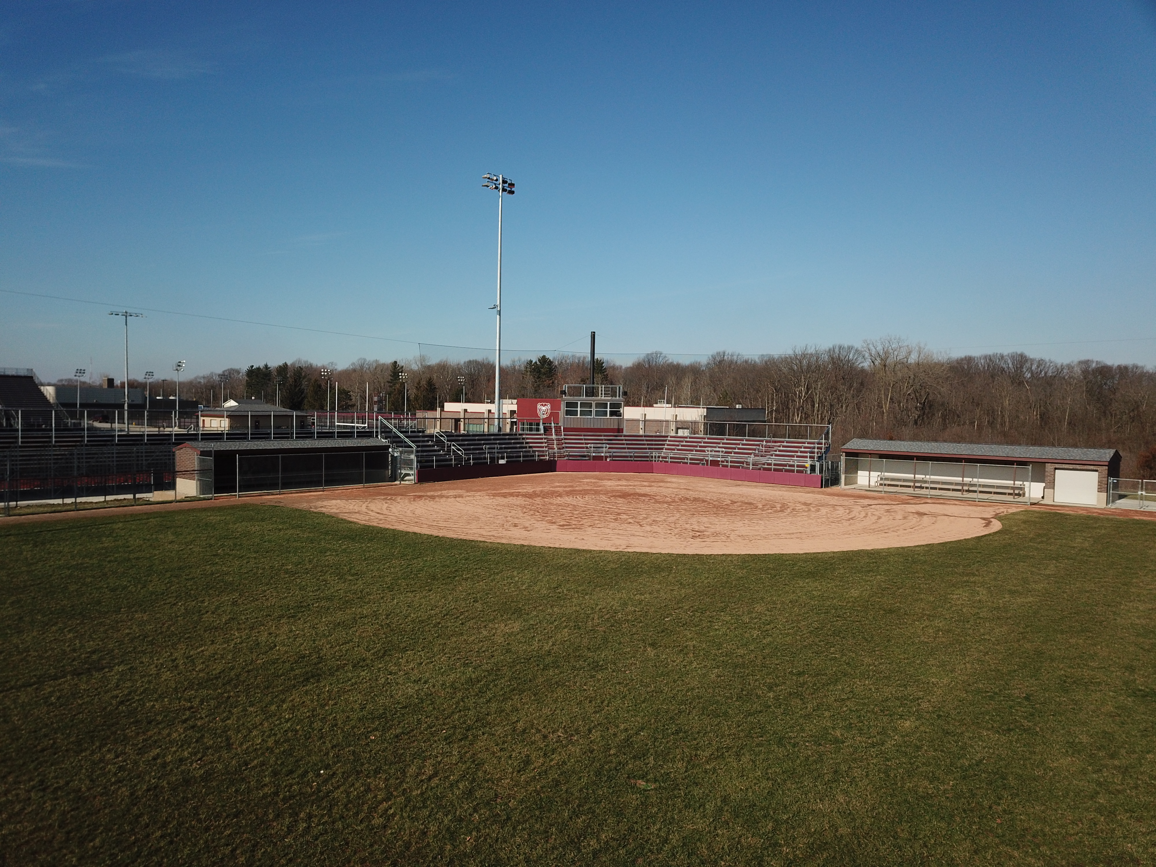 Construction process for Lawrence H.S. Softball Fields in Indianapolis, IN
