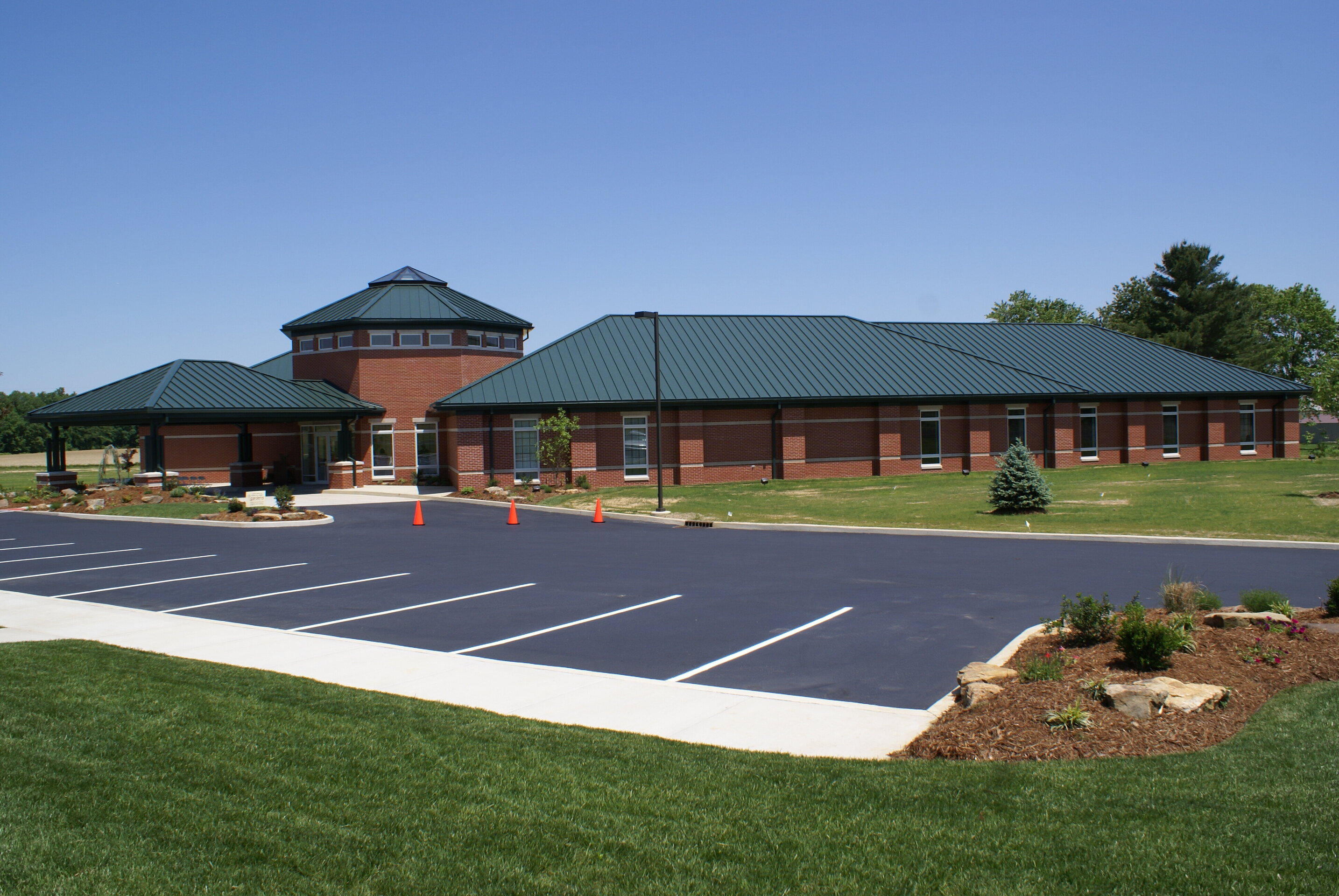 Construction process for Crane Bank Headquarters in Crane, IN