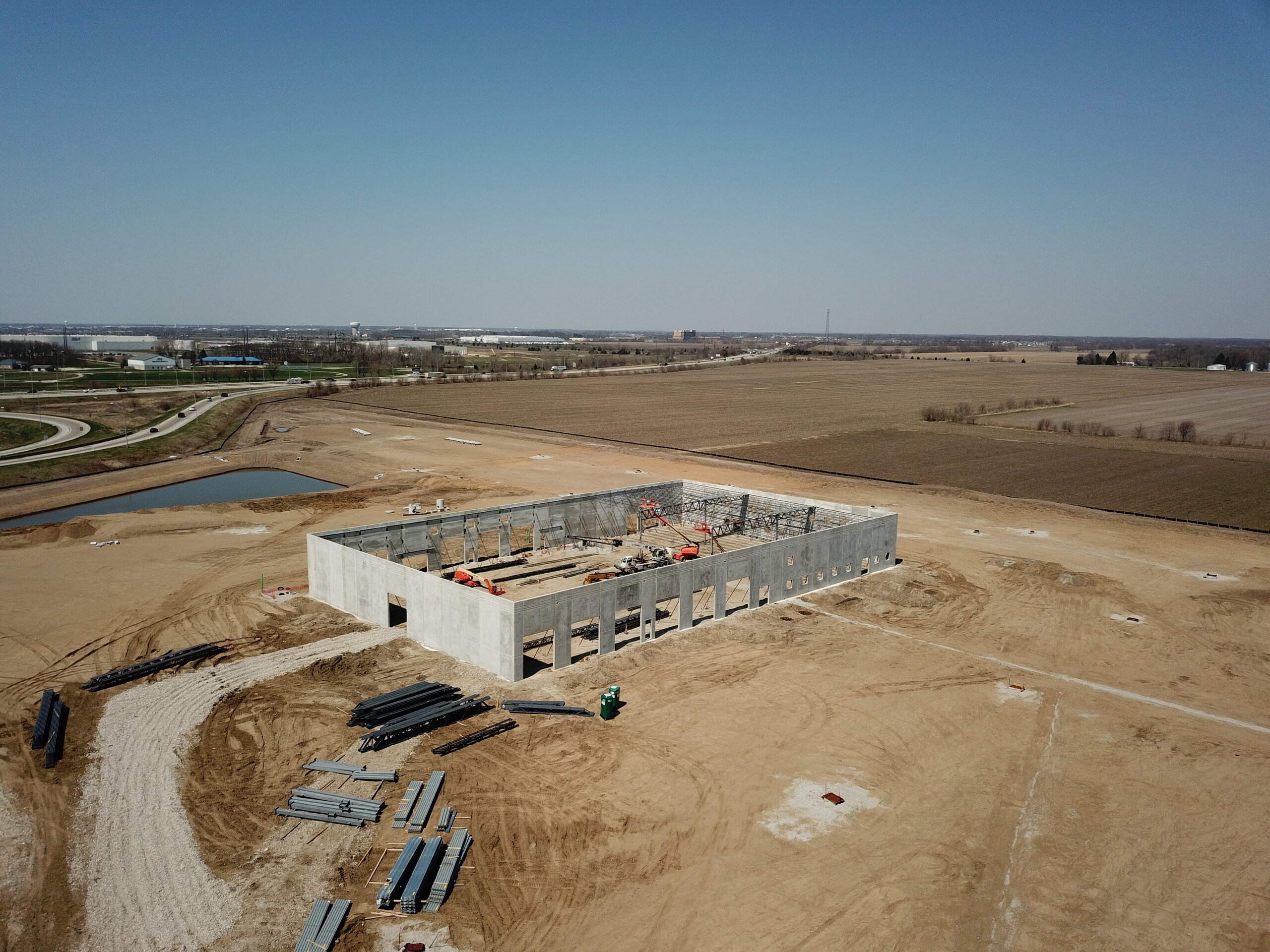 Construction process for McCoy Stoops Trucking in Dayton, IN