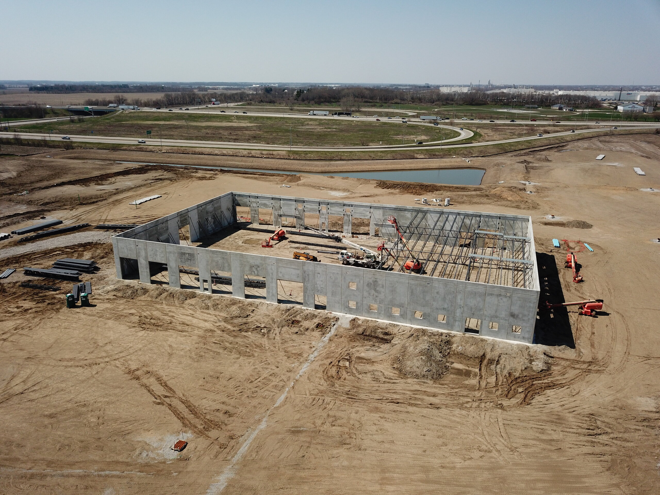 Construction process for McCoy Stoops Trucking in Dayton, IN