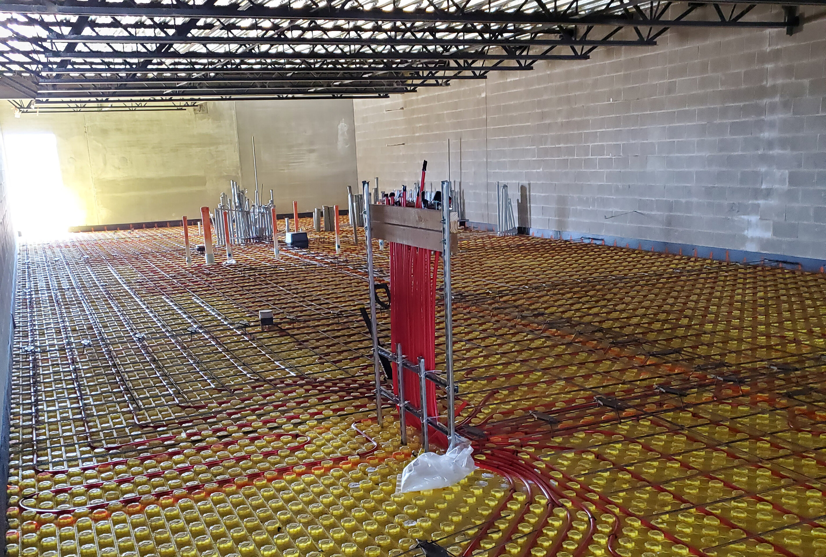 Construction process for McCoy Stoops Trucking in Dayton, IN