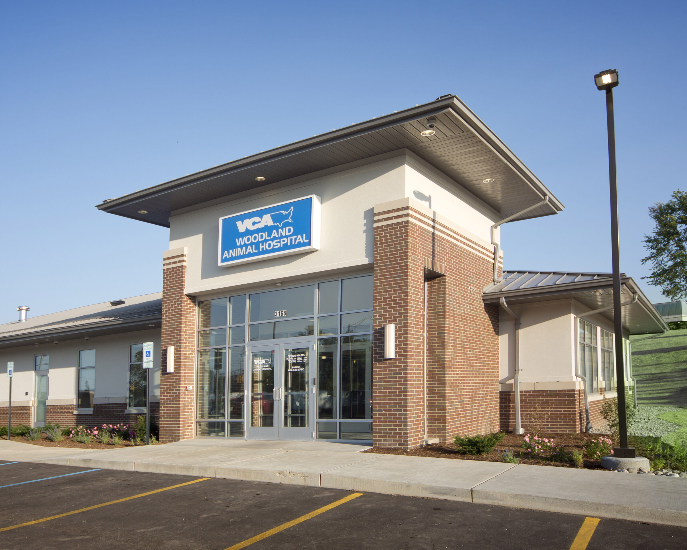 Construction process for VCA Hospital in Kentwood, MI