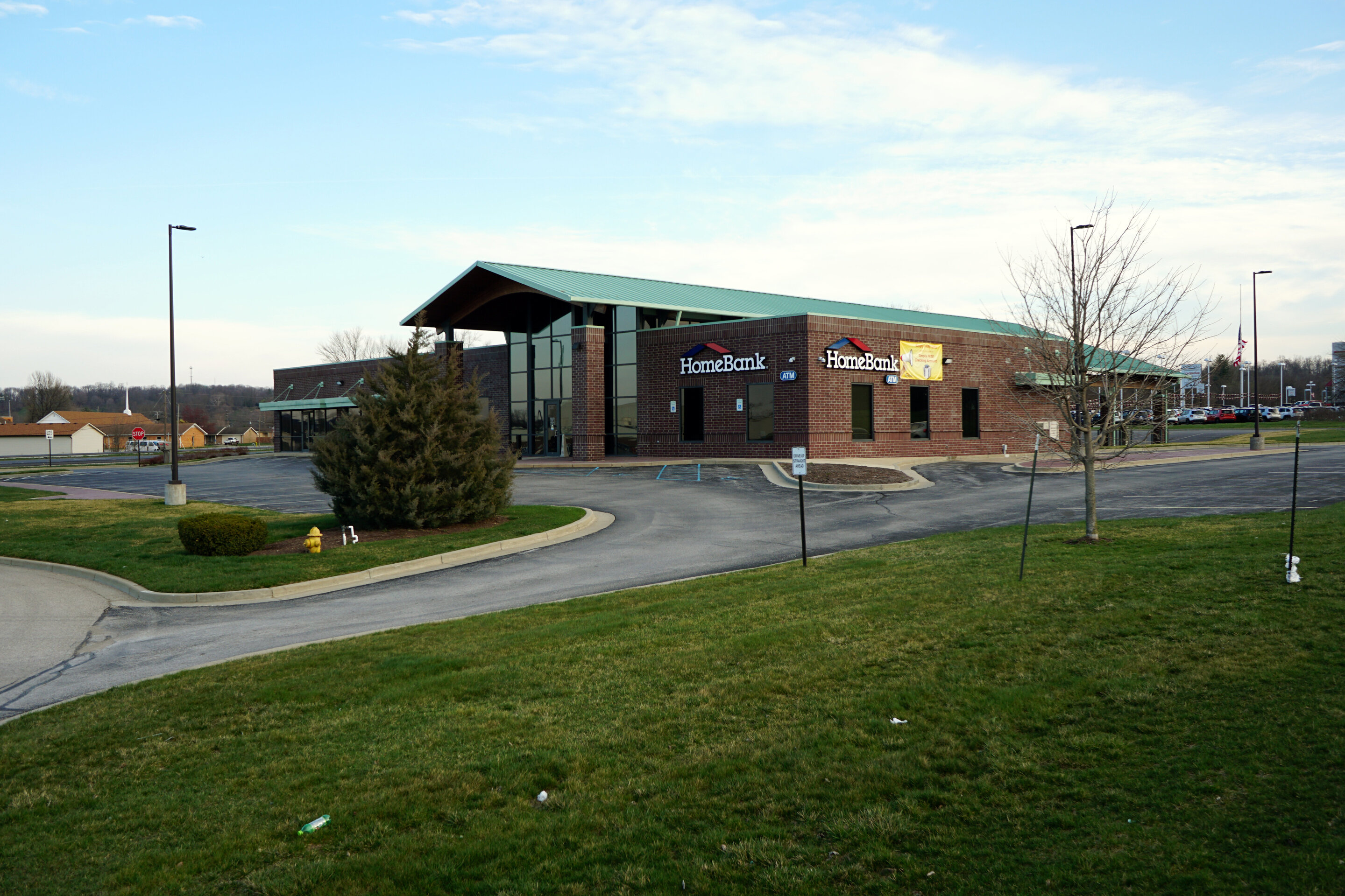Construction process for Home Bank in Martinsville, IN