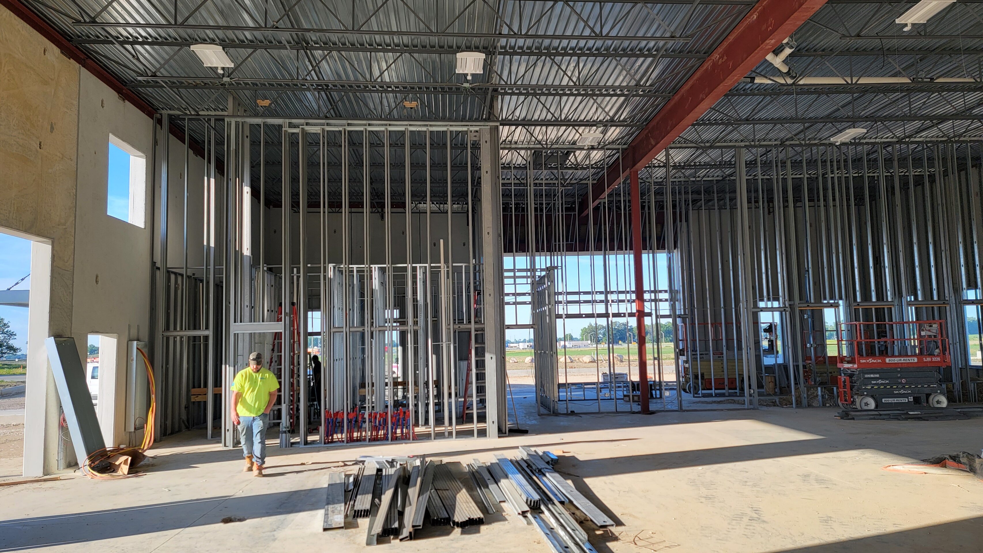 Construction process for RT Moore in Titpon, IN