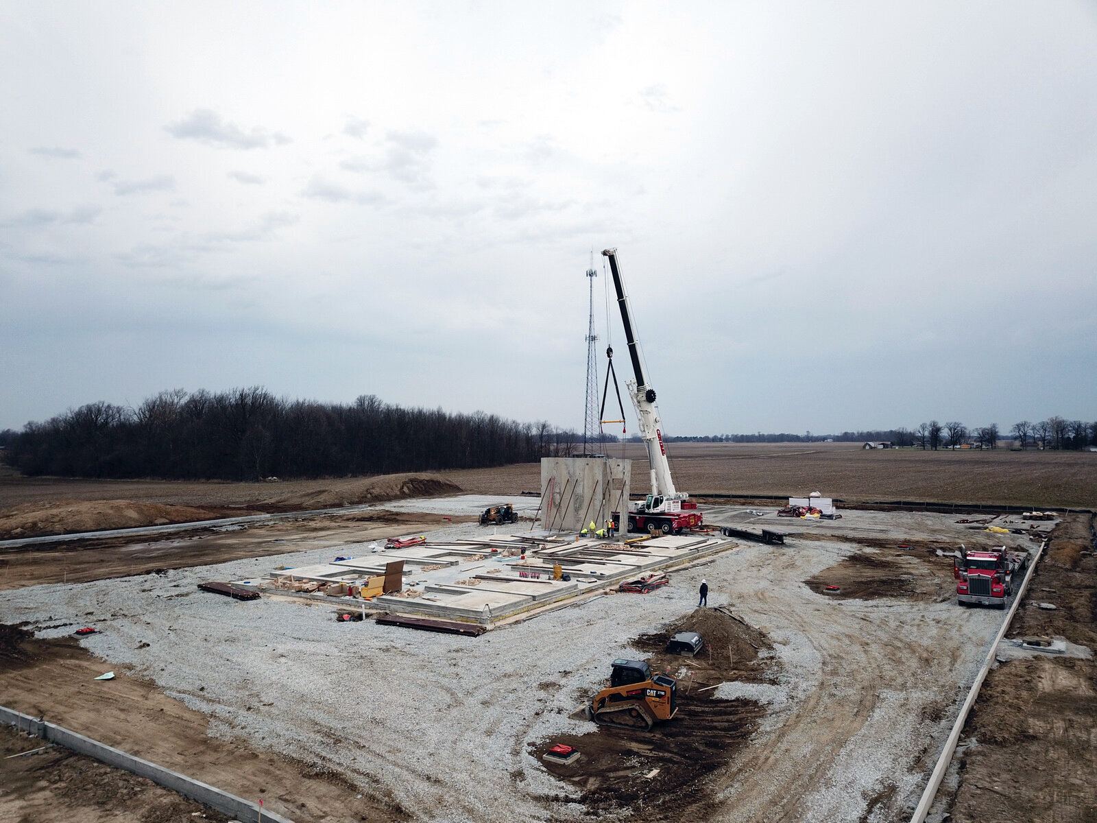 Construction process for RT Moore in Titpon, IN