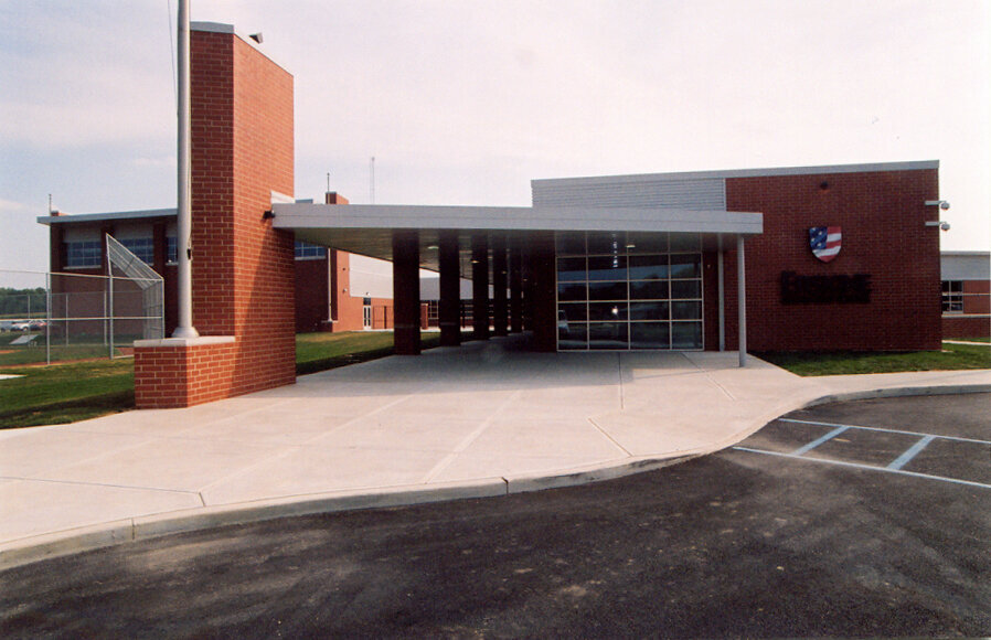 Construction process for Erskine Elementary in Anderson, IN