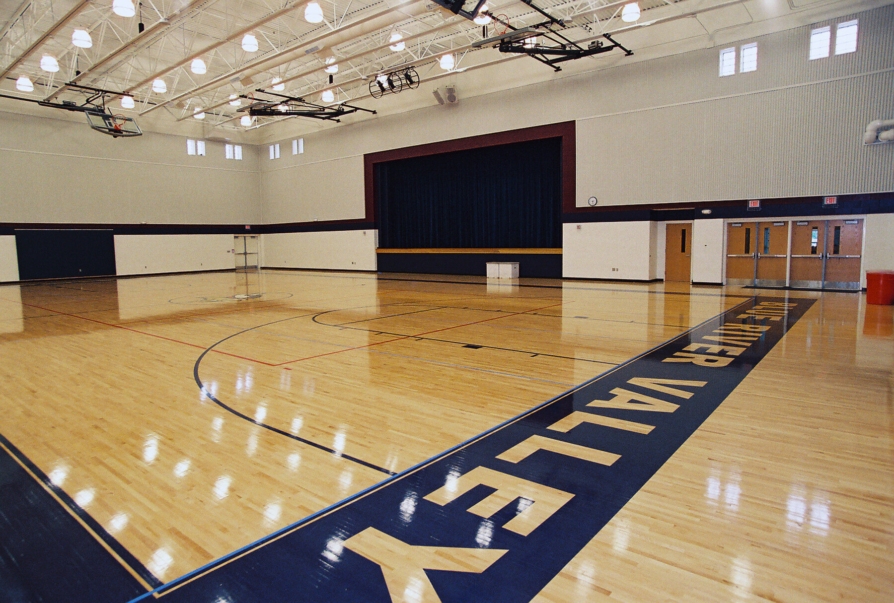 Construction process for Blue River Valley High School in New Castle, IN