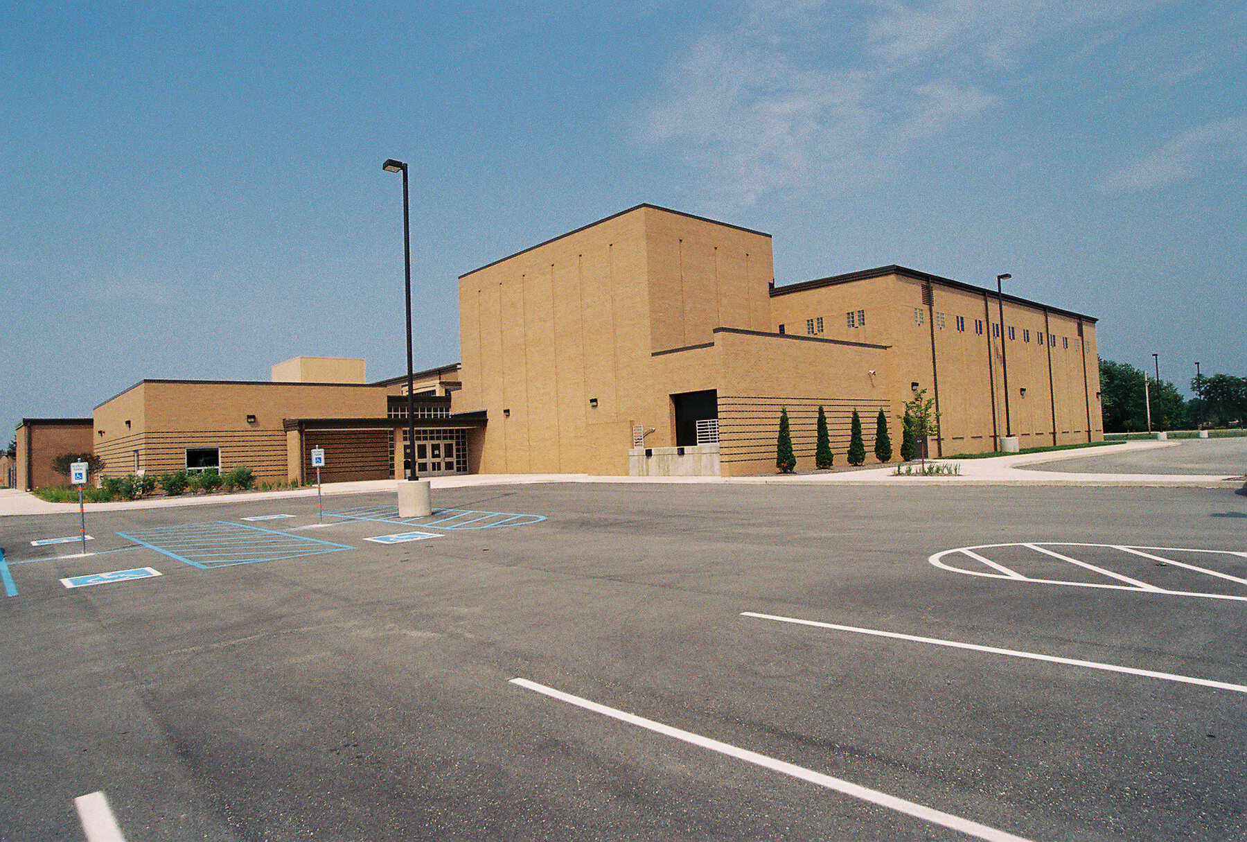 Construction process for Blue River Valley High School in New Castle, IN