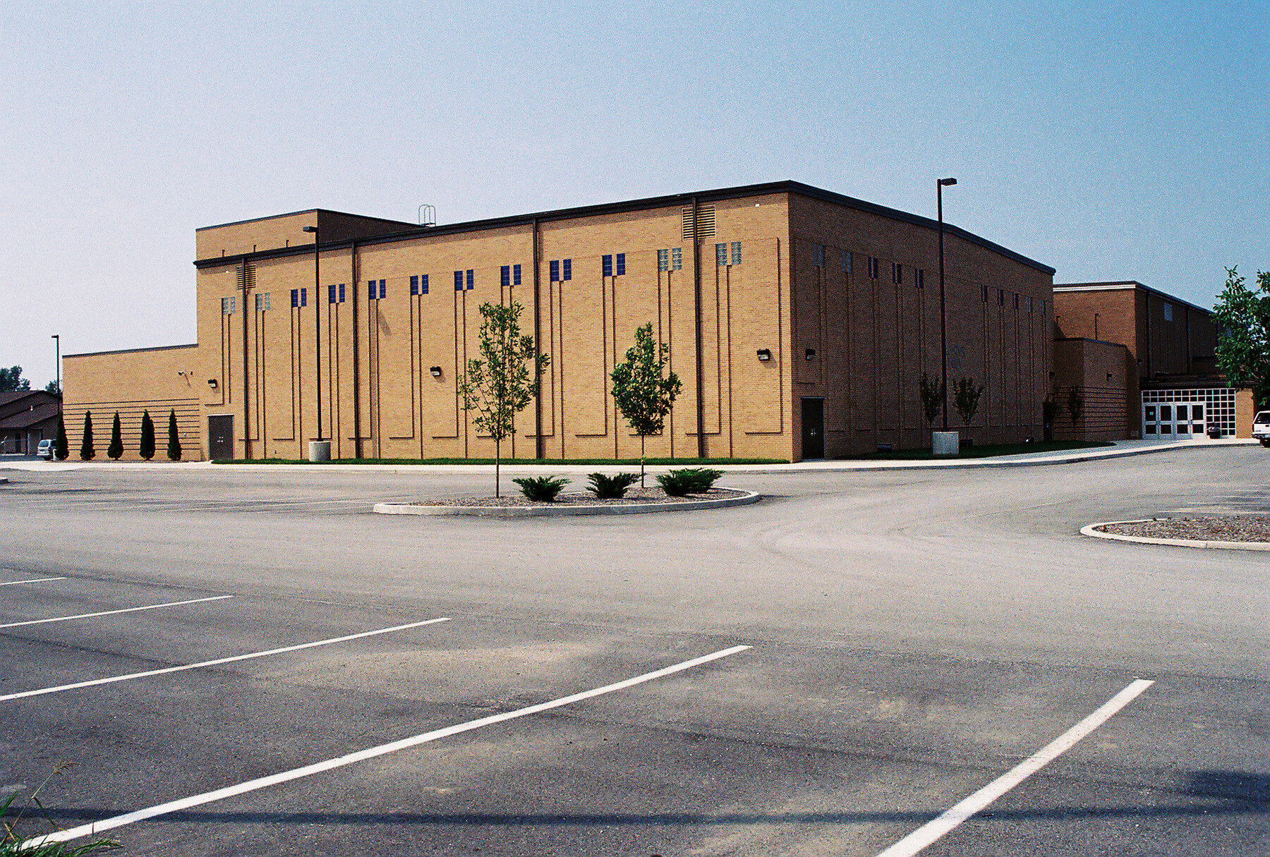 Construction process for Blue River Valley High School in New Castle, IN
