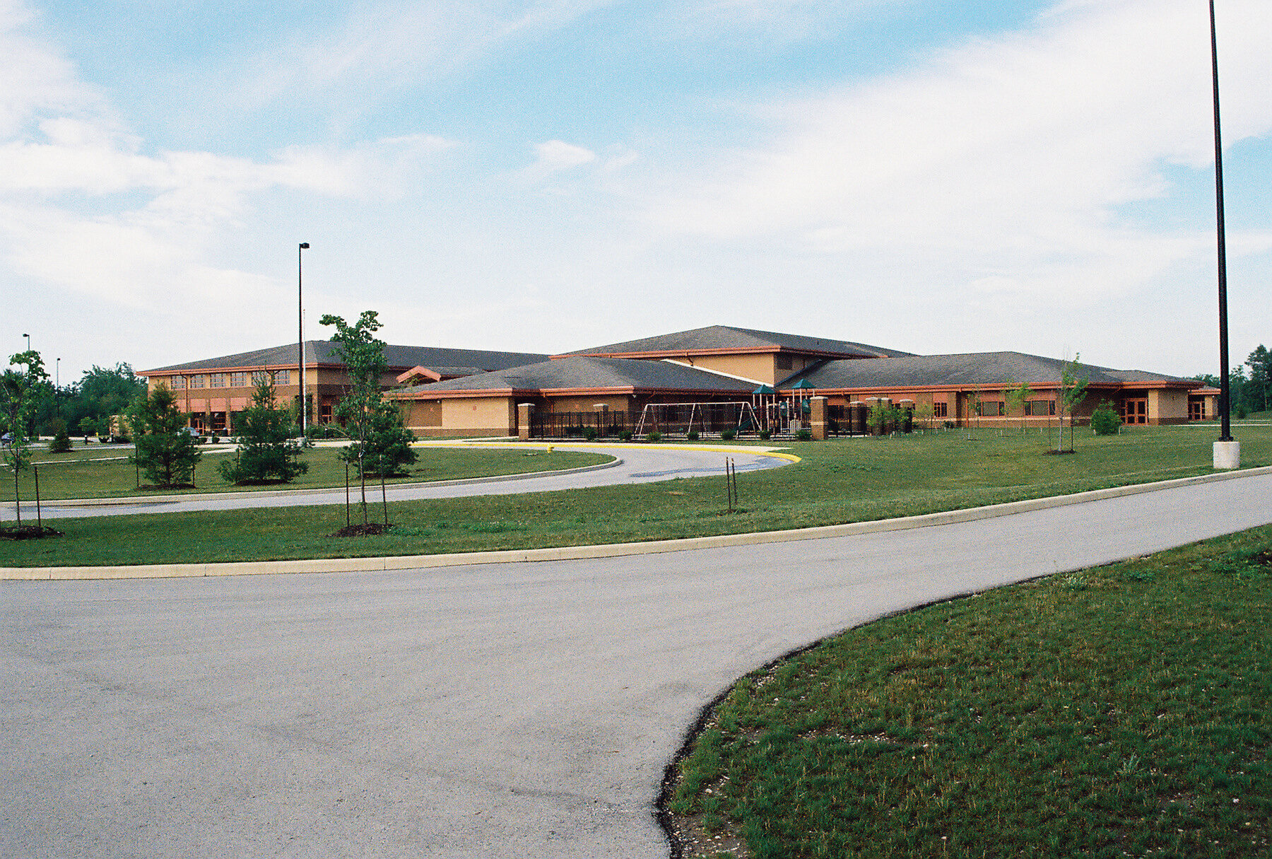 Construction process for Carey Ridge Elementary School in Westfield, IN