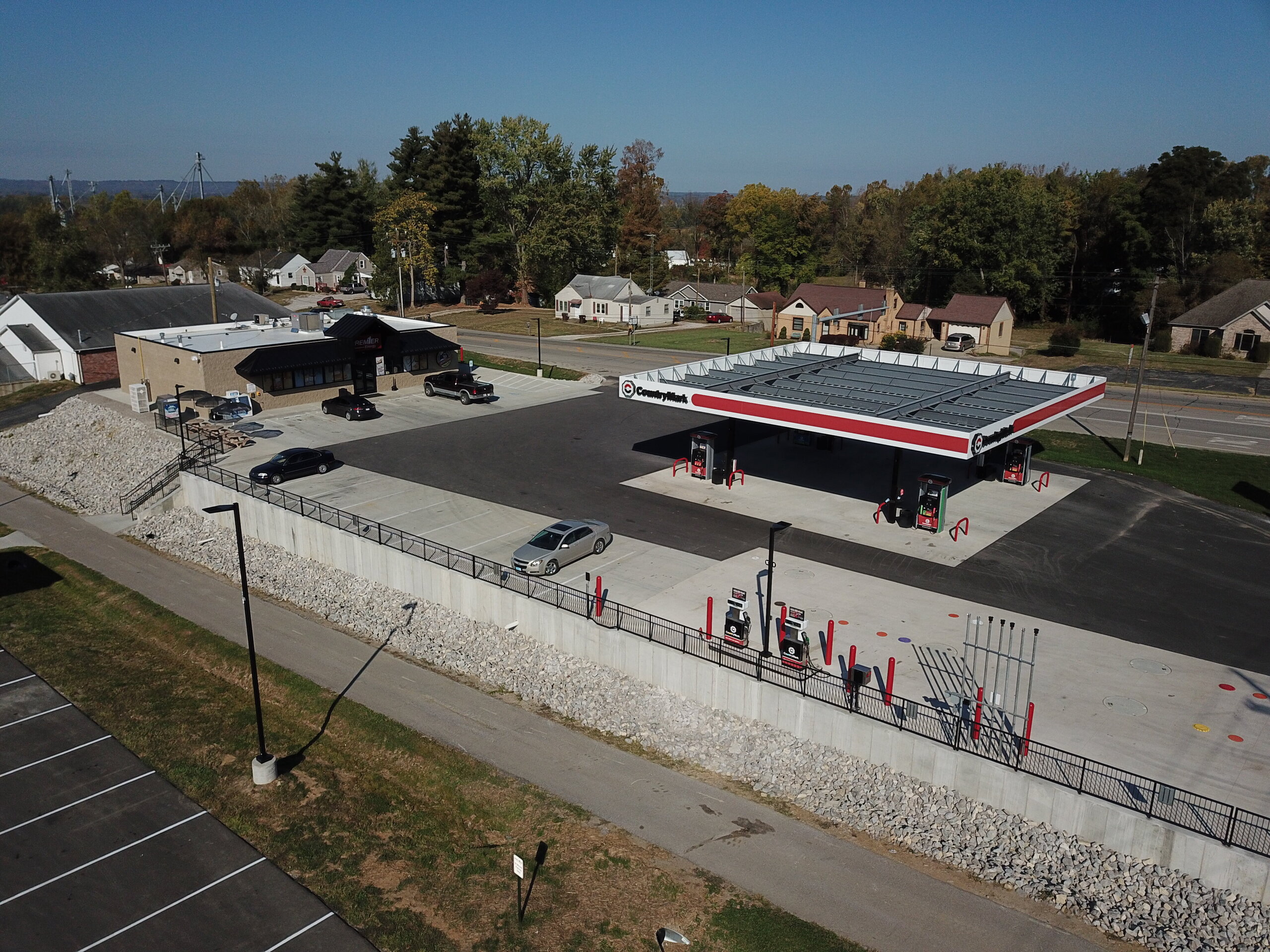 Construction process for Premier Energy in Brownstown, IN
