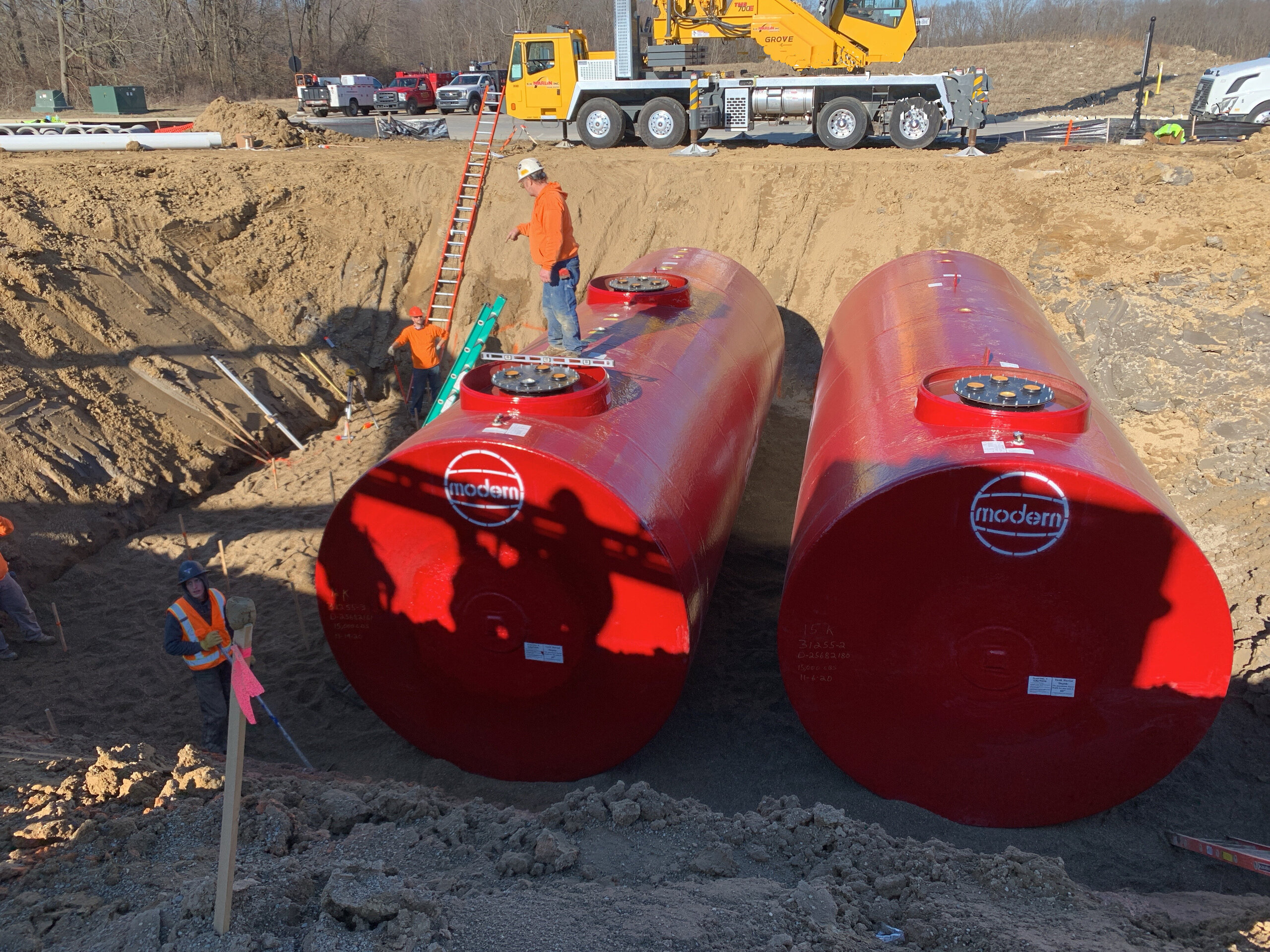 Construction process for Family Express in Westfield, IN