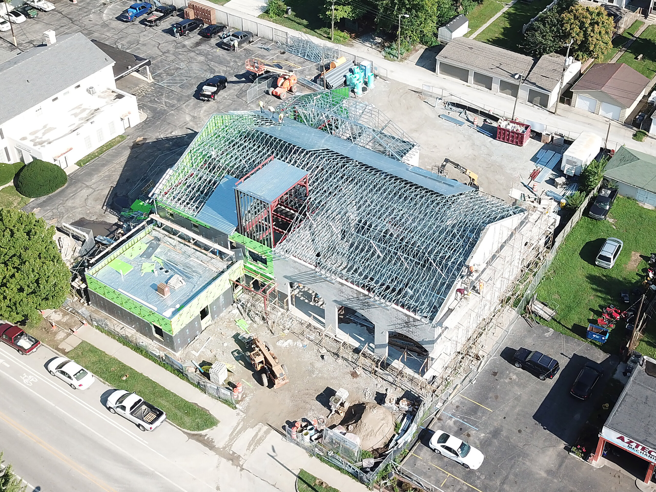 Construction process for IFD Station #3 in Indianapolis, IN