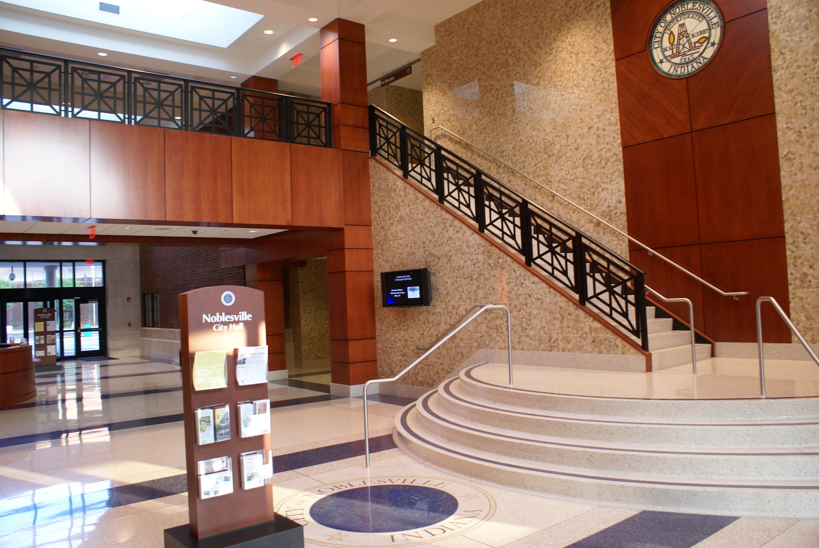 Construction process for Noblesville City Hall in Noblesville, IN