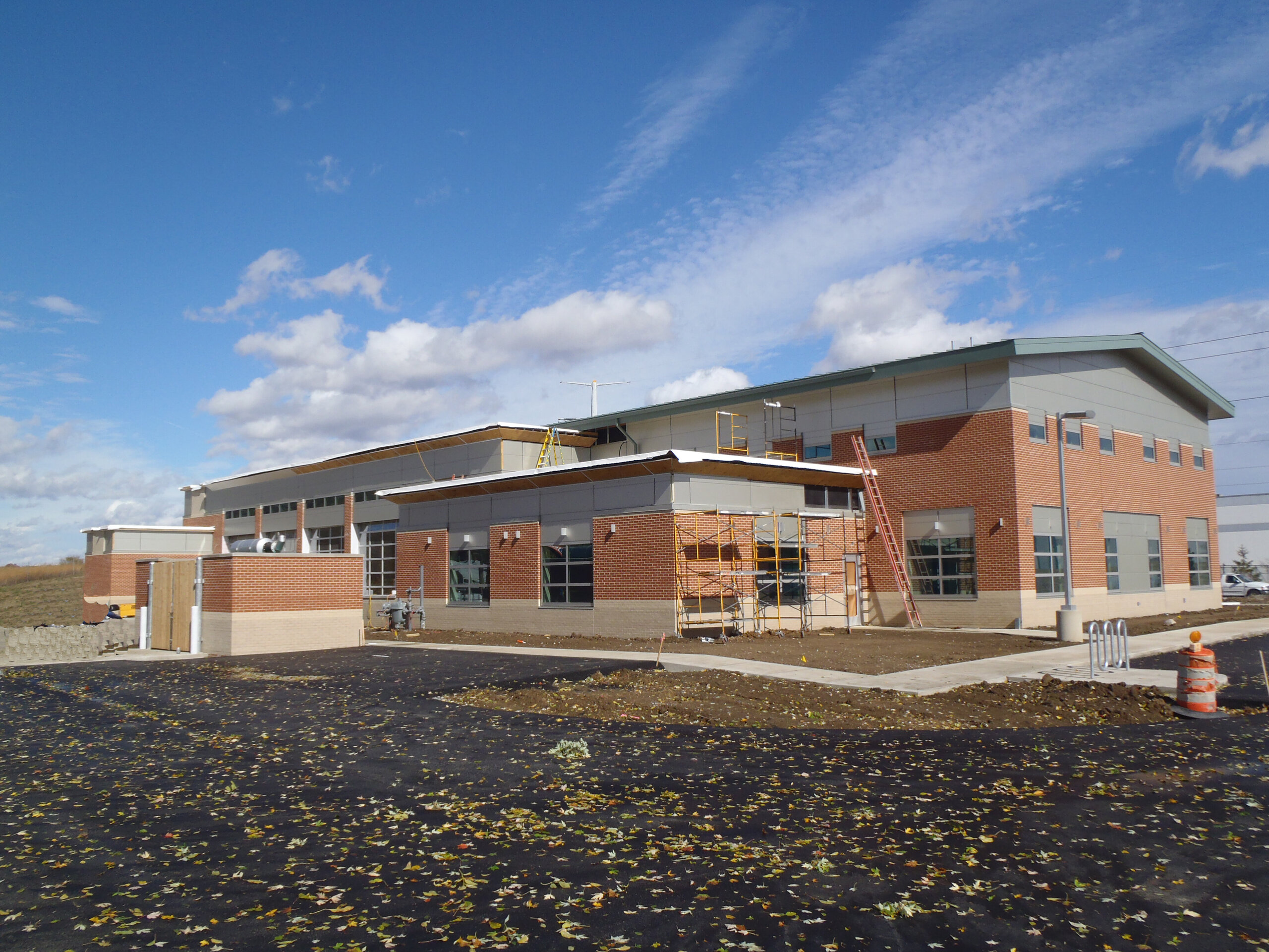 Construction process for Plainfield Fire Territory #123 in Plainfield, IN