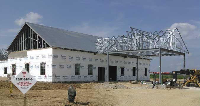 Construction process for Purdue Equine in Shelbyville, IN