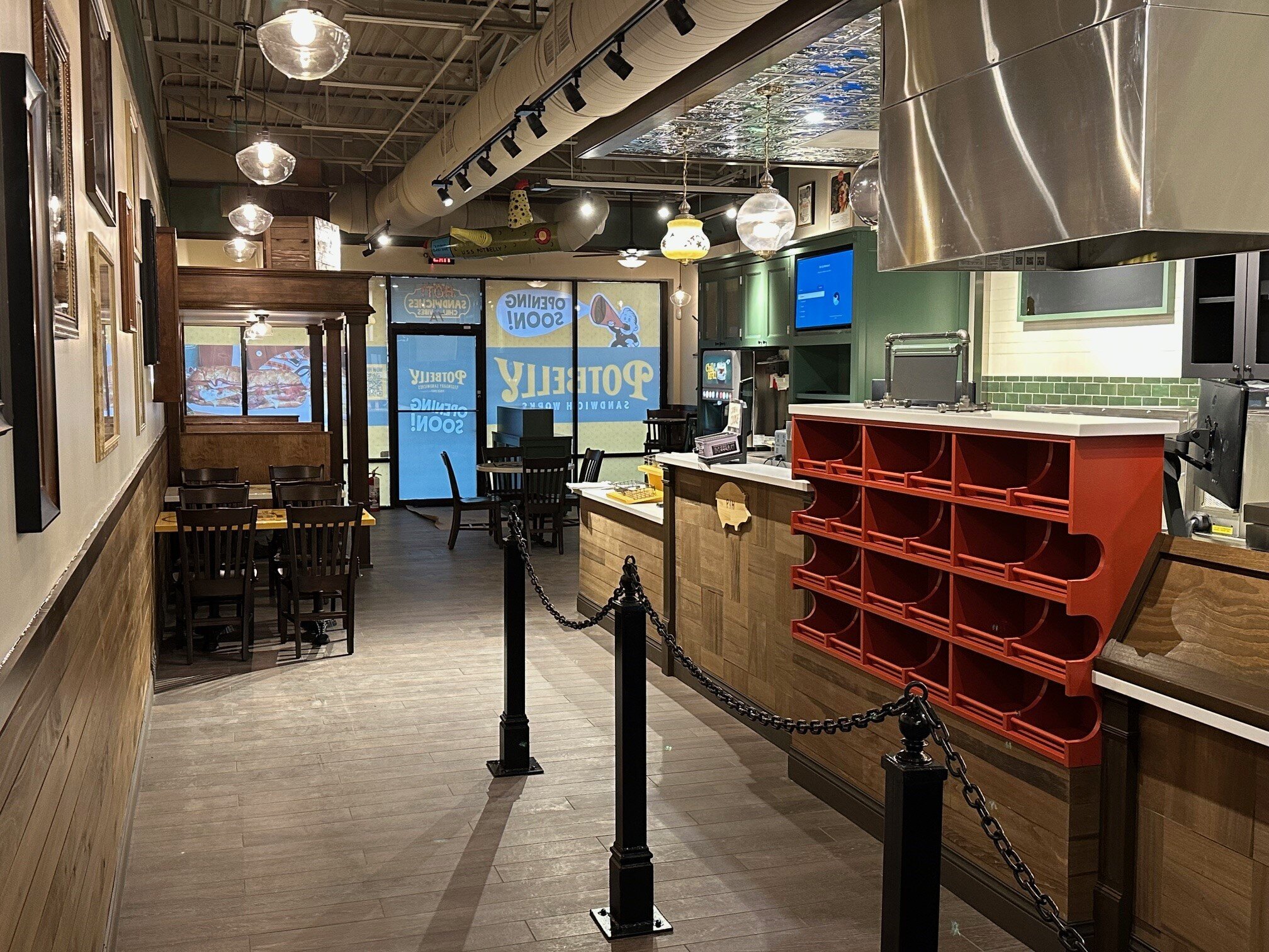 Construction process for Pot Belly's - Indianapolis in Indianapolis, IN