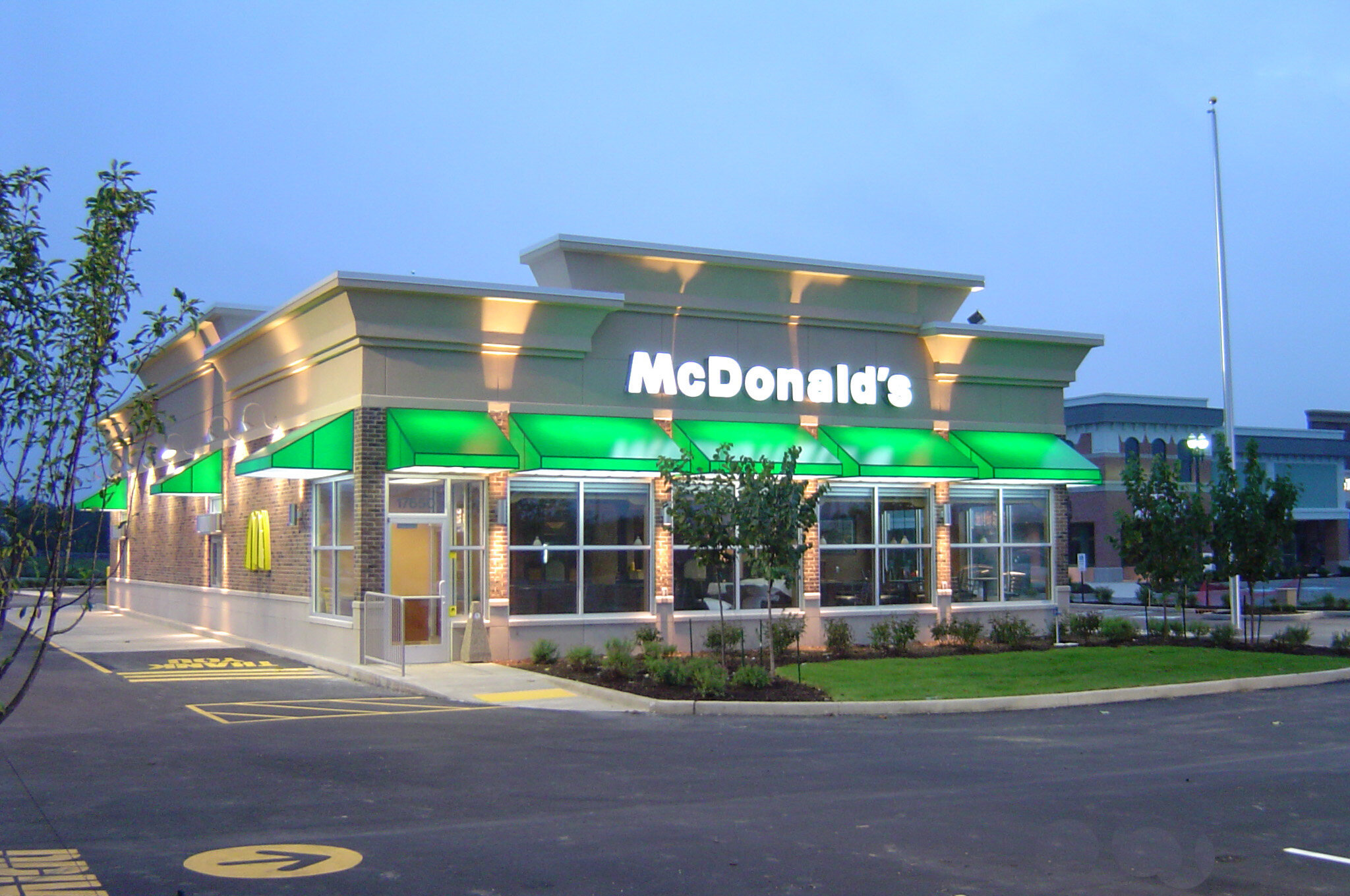 Construction process for McDonalds - Noblesville