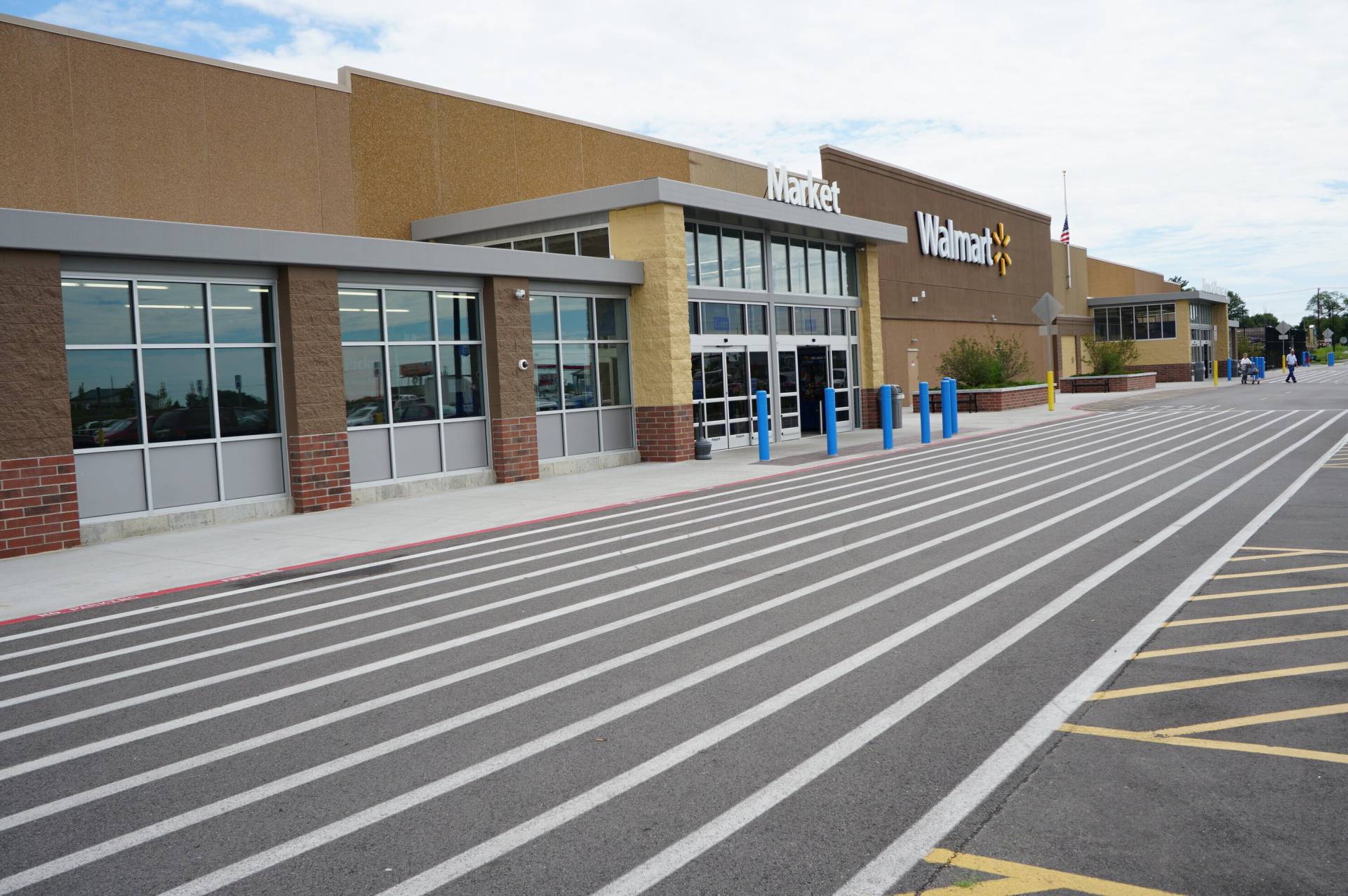 Construction process for Walmart Supercenter #6476 in Danville, IN
