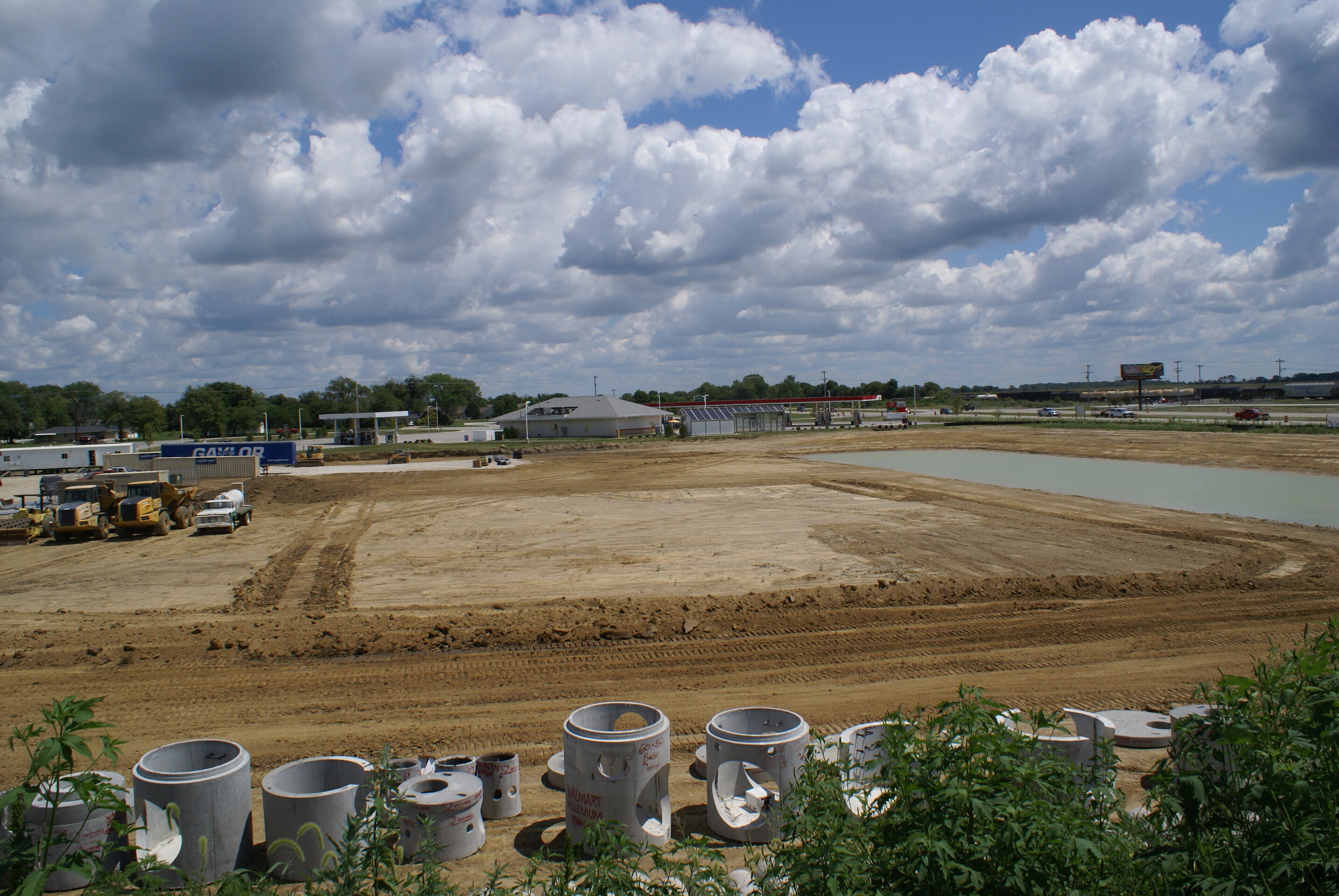 Construction process for Walmart Supercenter #6476 in Danville, IN