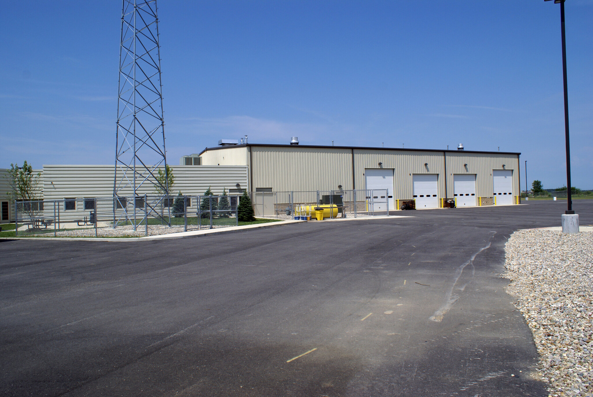 Construction process for Center Grove Transportation in Greenwood, IN