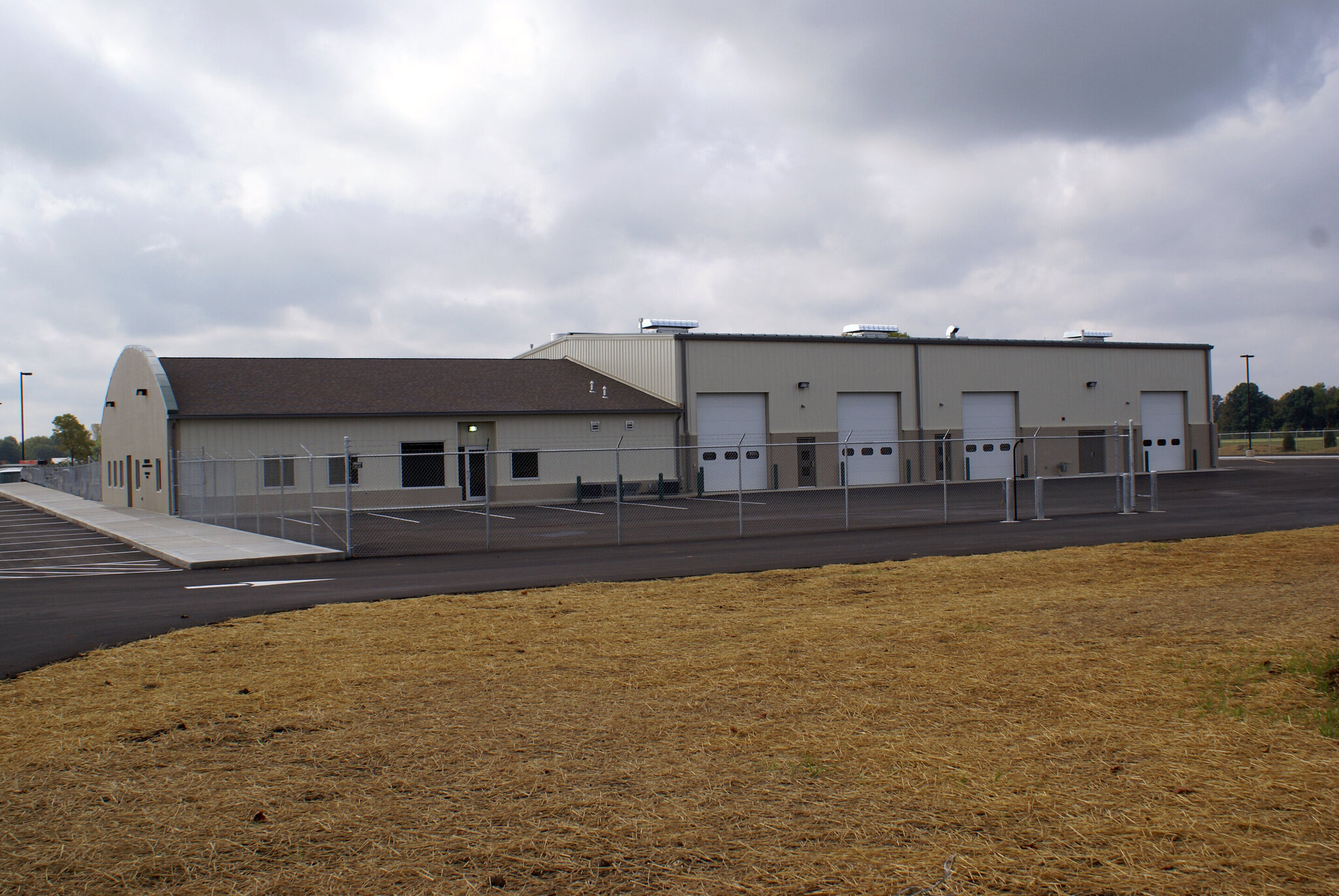 Construction process for Greenwood Schools Transportation in Greenwood, IN