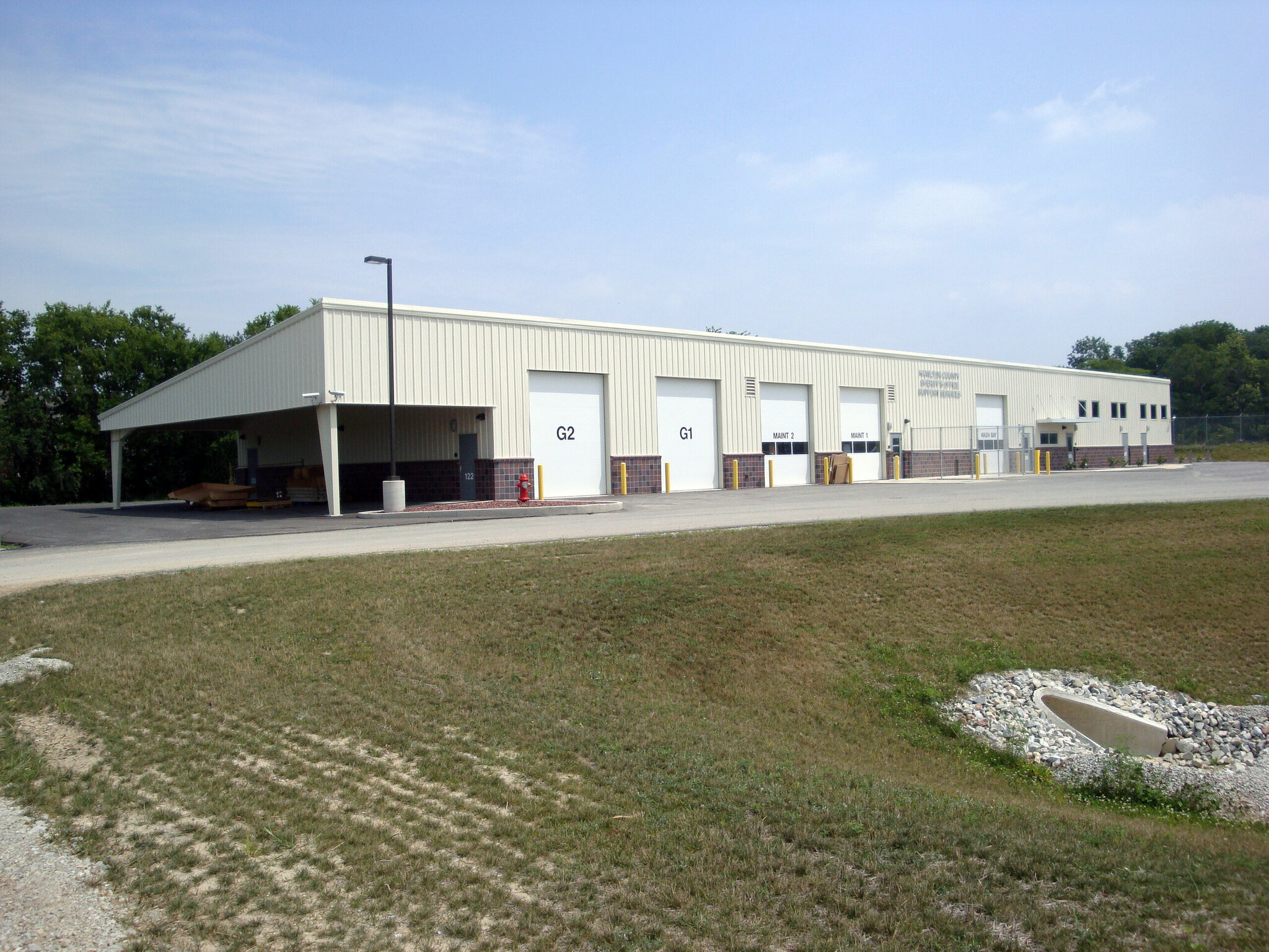 Construction process for Hamilton County Support in Noblesville, IN