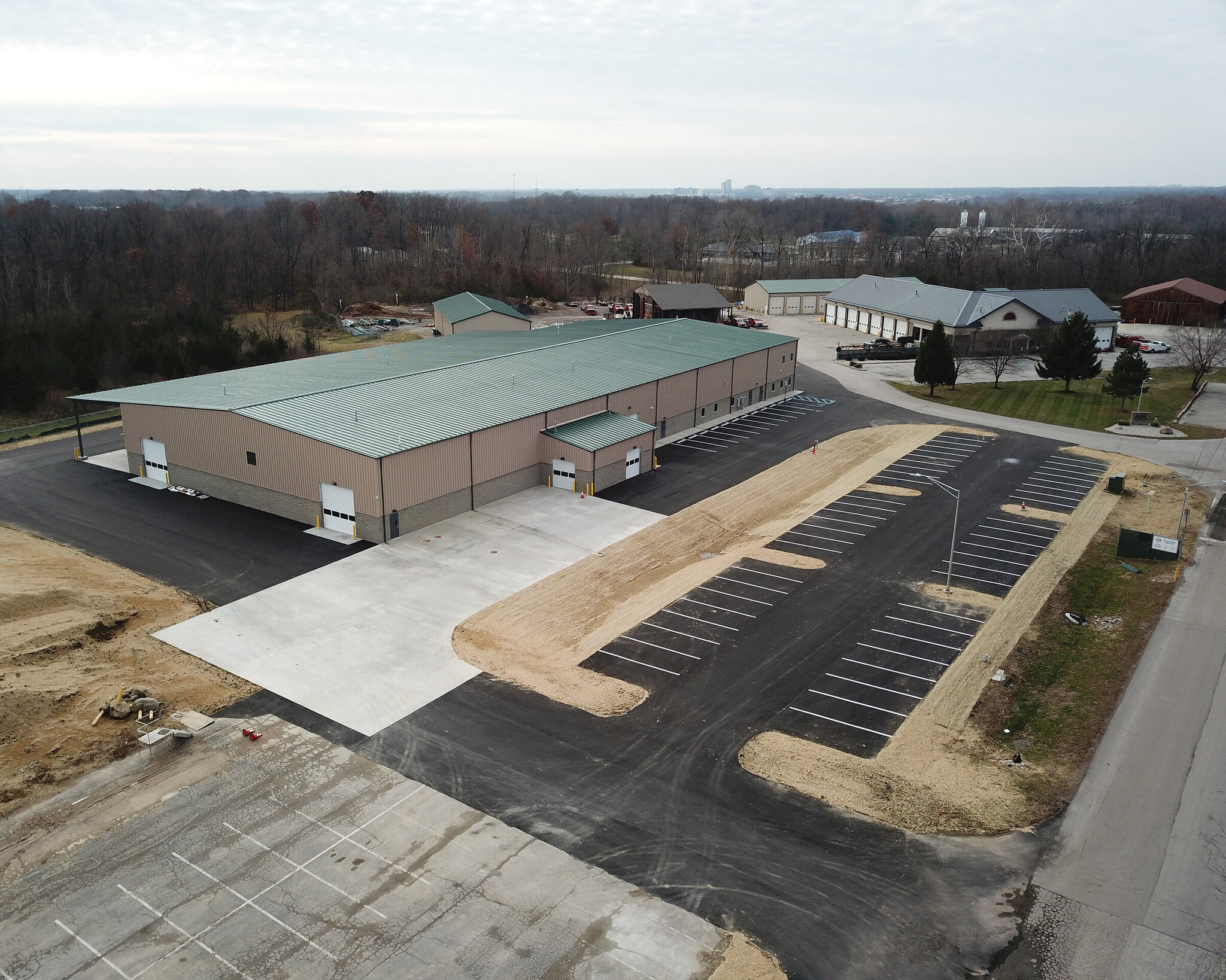 Construction process for Fishers DPW